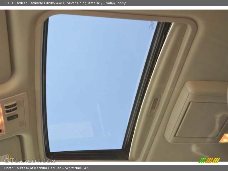 Silver Lining Metallic / Ebony/Ebony 2011 Cadillac Escalade Luxury AWD