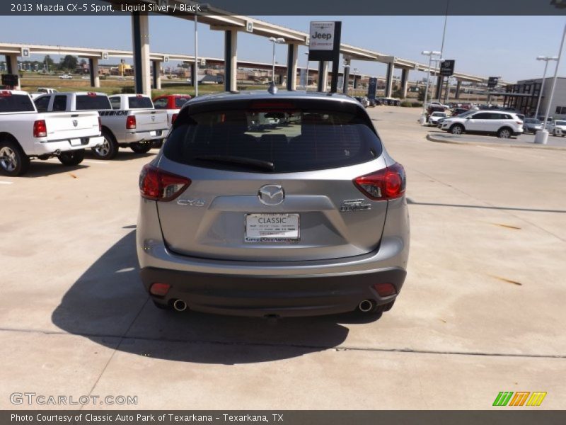 Liquid Silver / Black 2013 Mazda CX-5 Sport