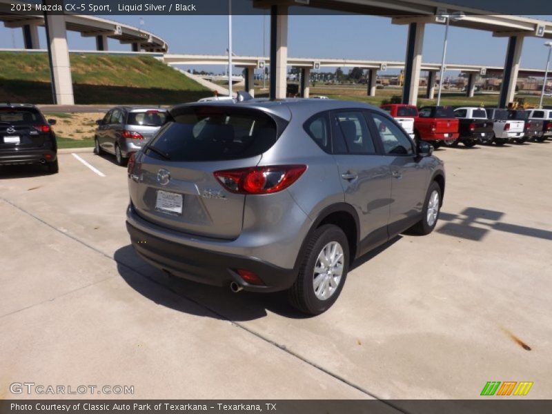 Liquid Silver / Black 2013 Mazda CX-5 Sport