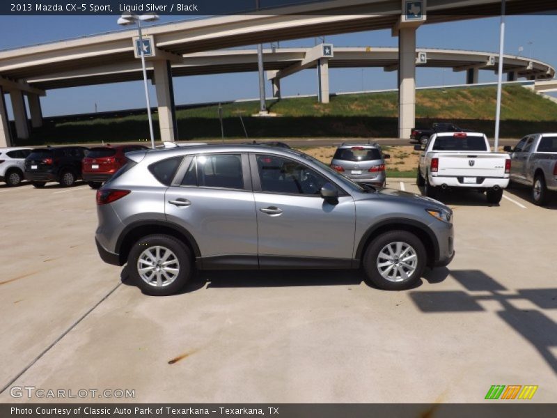 Liquid Silver / Black 2013 Mazda CX-5 Sport