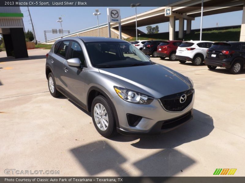 Liquid Silver / Black 2013 Mazda CX-5 Sport