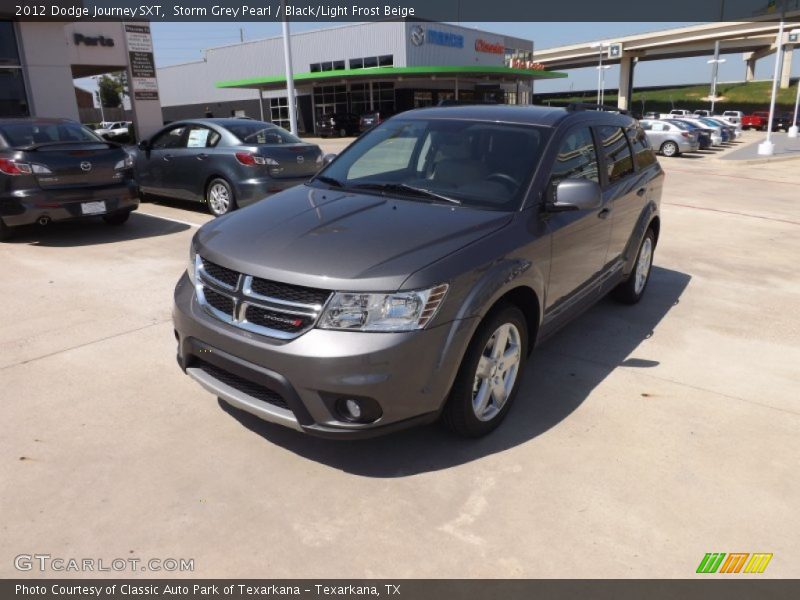 Storm Grey Pearl / Black/Light Frost Beige 2012 Dodge Journey SXT