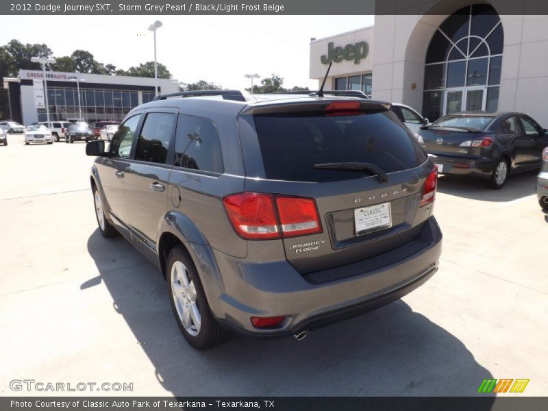 Storm Grey Pearl / Black/Light Frost Beige 2012 Dodge Journey SXT