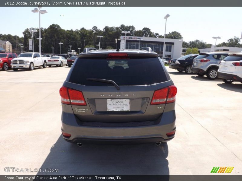 Storm Grey Pearl / Black/Light Frost Beige 2012 Dodge Journey SXT