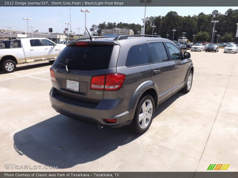Storm Grey Pearl / Black/Light Frost Beige 2012 Dodge Journey SXT