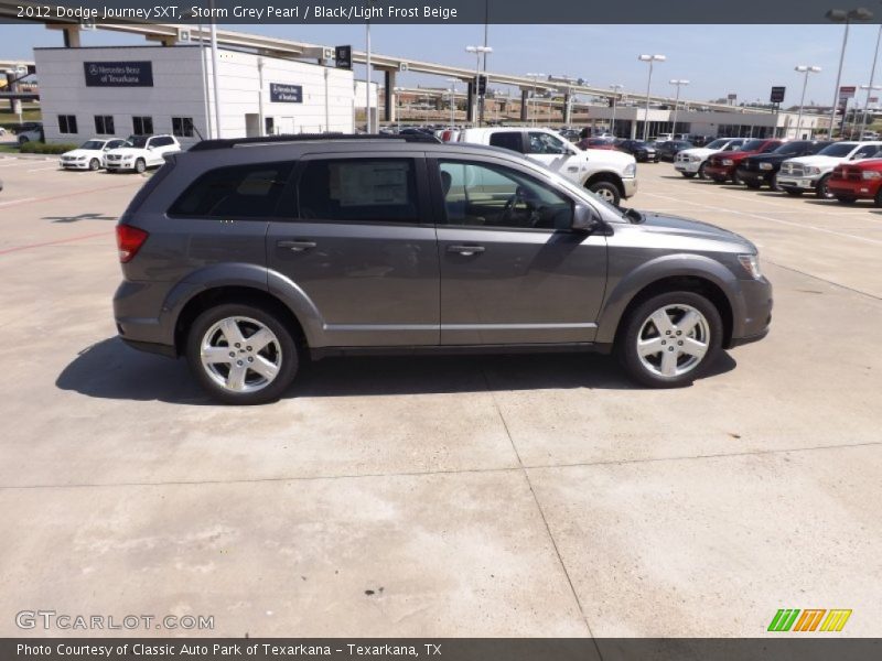 Storm Grey Pearl / Black/Light Frost Beige 2012 Dodge Journey SXT