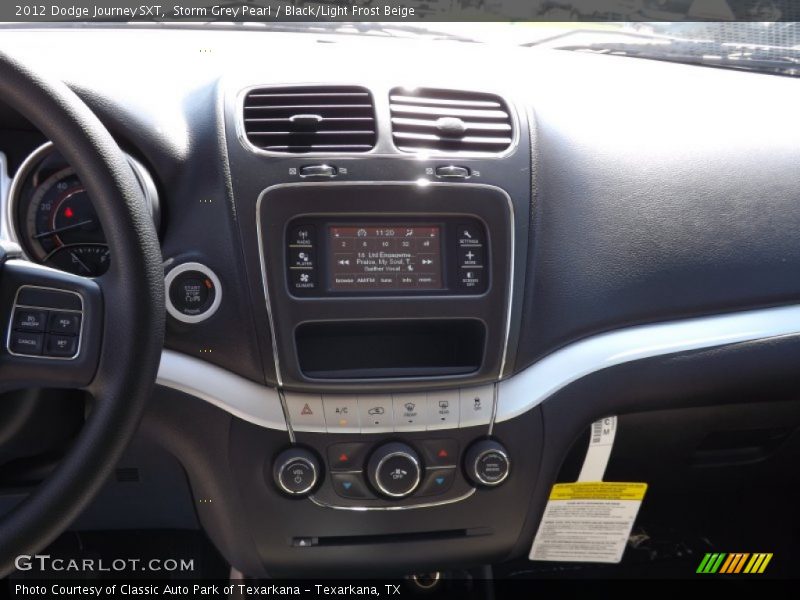 Storm Grey Pearl / Black/Light Frost Beige 2012 Dodge Journey SXT
