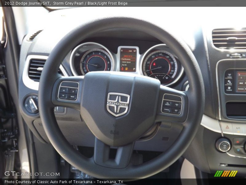 Storm Grey Pearl / Black/Light Frost Beige 2012 Dodge Journey SXT