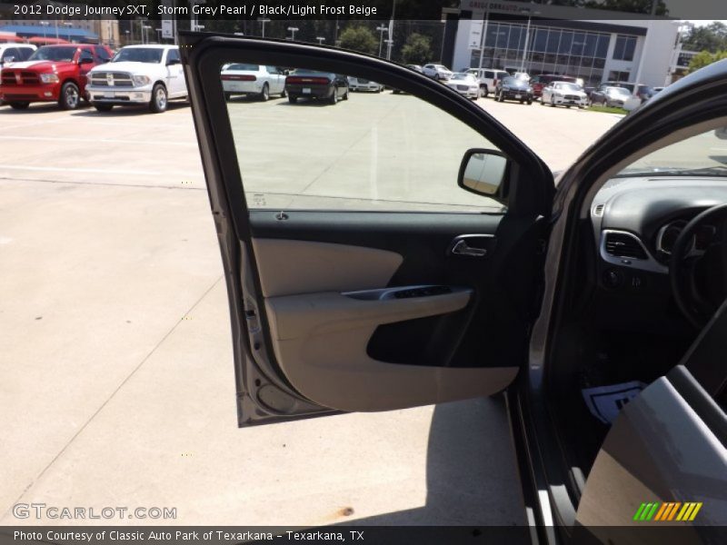 Storm Grey Pearl / Black/Light Frost Beige 2012 Dodge Journey SXT