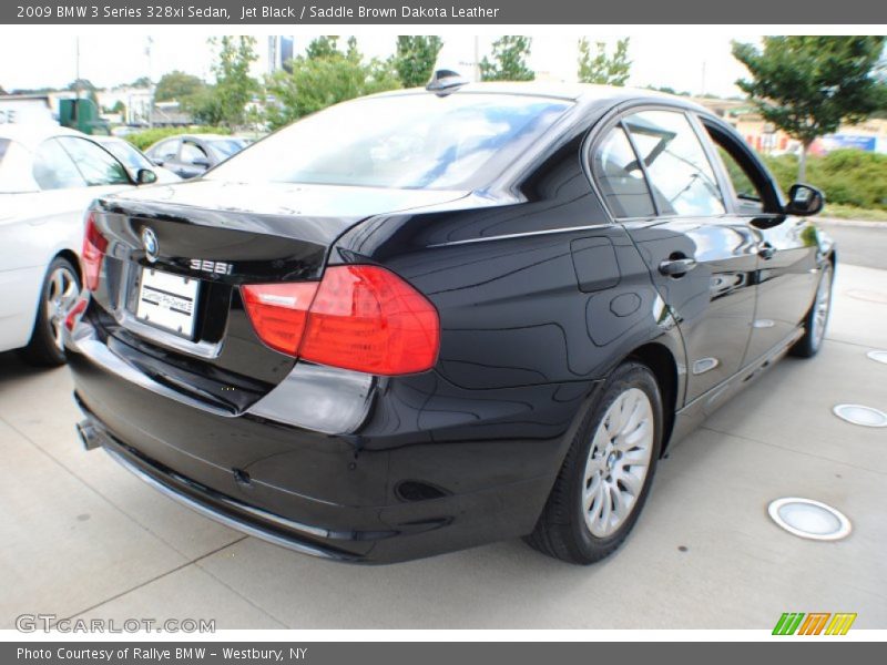 Jet Black / Saddle Brown Dakota Leather 2009 BMW 3 Series 328xi Sedan