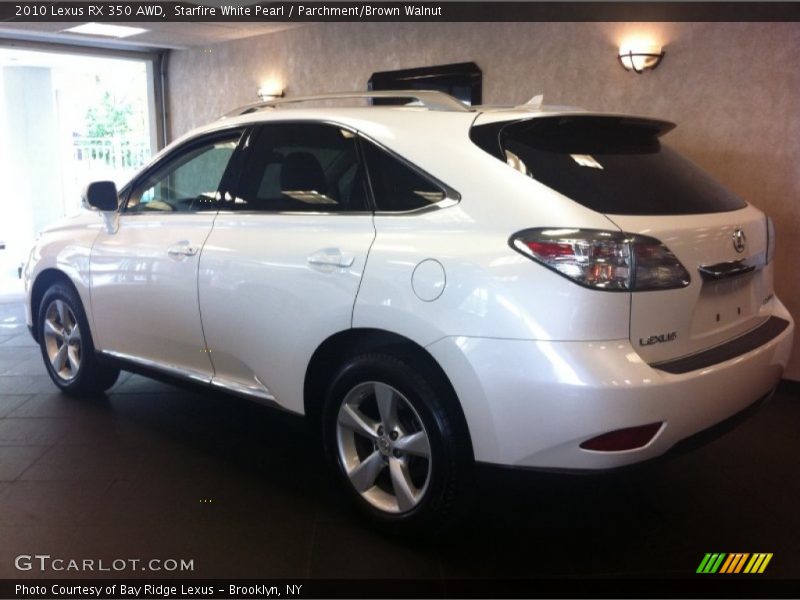 Starfire White Pearl / Parchment/Brown Walnut 2010 Lexus RX 350 AWD