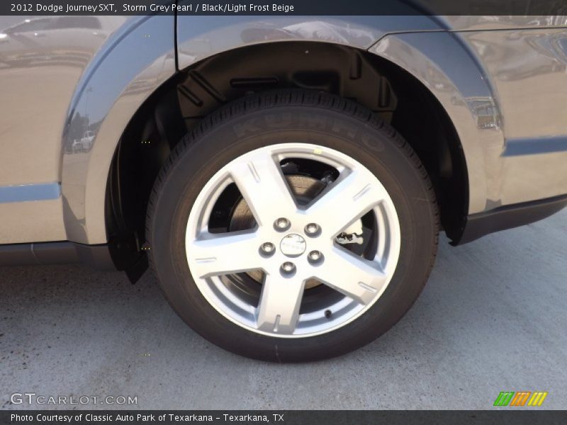 Storm Grey Pearl / Black/Light Frost Beige 2012 Dodge Journey SXT