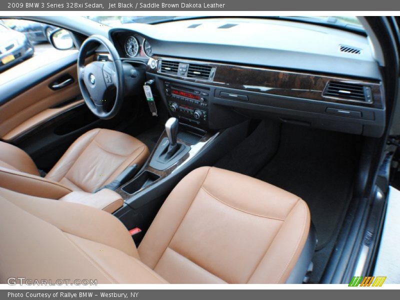 Jet Black / Saddle Brown Dakota Leather 2009 BMW 3 Series 328xi Sedan