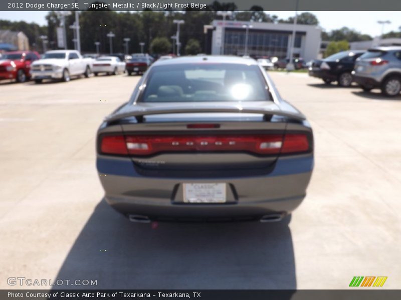 Tungsten Metallic / Black/Light Frost Beige 2012 Dodge Charger SE