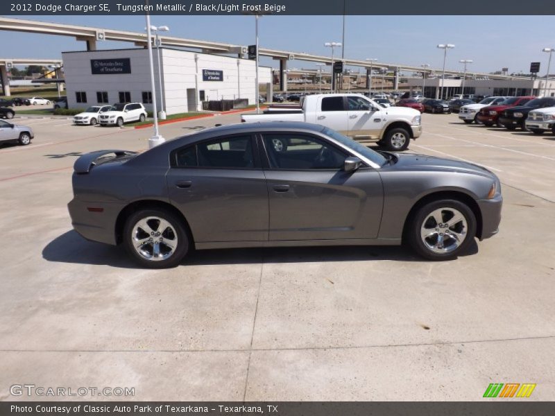Tungsten Metallic / Black/Light Frost Beige 2012 Dodge Charger SE