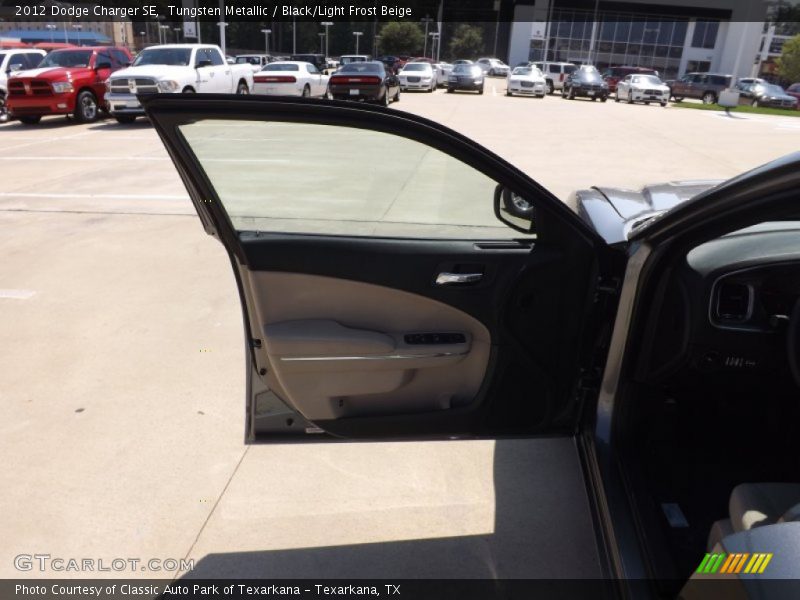 Tungsten Metallic / Black/Light Frost Beige 2012 Dodge Charger SE