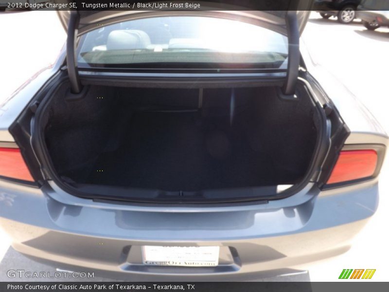 Tungsten Metallic / Black/Light Frost Beige 2012 Dodge Charger SE