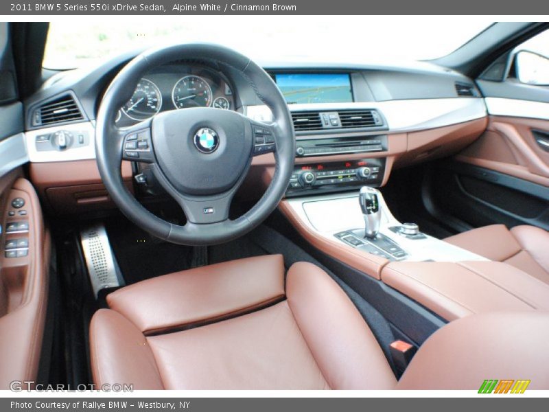 Cinnamon Brown Interior - 2011 5 Series 550i xDrive Sedan 