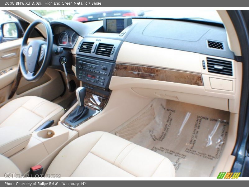 Highland Green Metallic / Beige 2008 BMW X3 3.0si