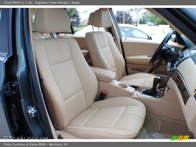Highland Green Metallic / Beige 2008 BMW X3 3.0si