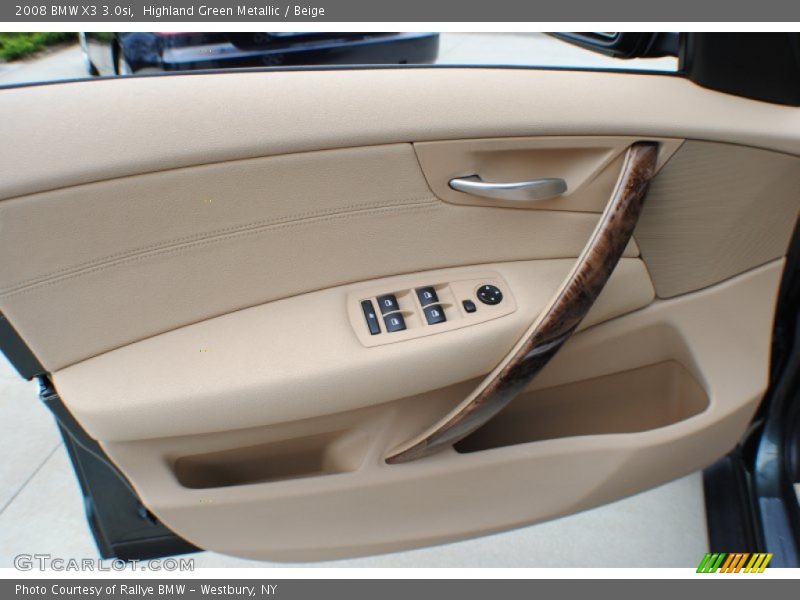 Highland Green Metallic / Beige 2008 BMW X3 3.0si