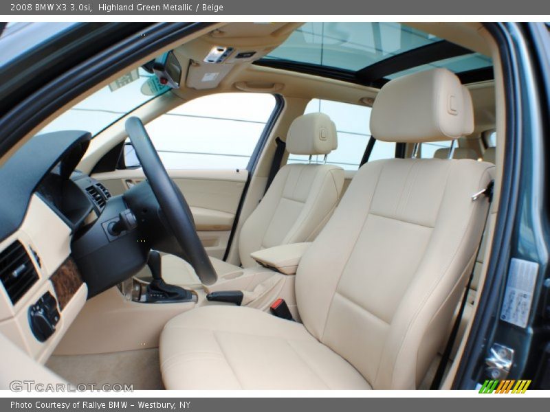 Highland Green Metallic / Beige 2008 BMW X3 3.0si