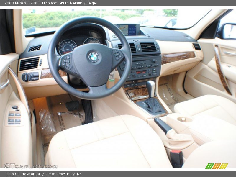 Highland Green Metallic / Beige 2008 BMW X3 3.0si