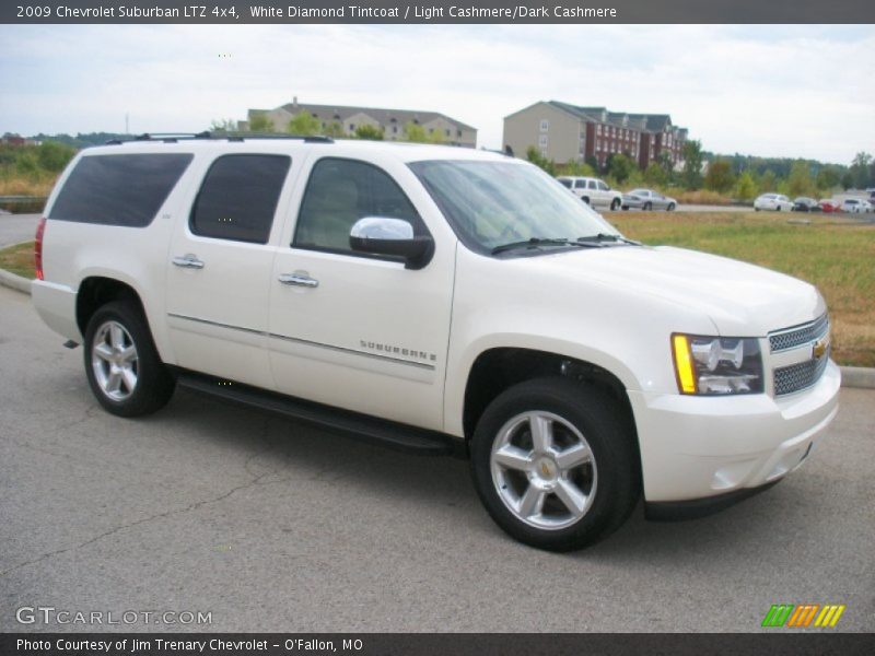 White Diamond Tintcoat / Light Cashmere/Dark Cashmere 2009 Chevrolet Suburban LTZ 4x4