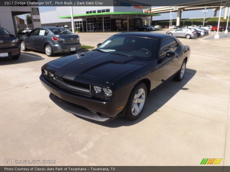 Pitch Black / Dark Slate Gray 2012 Dodge Challenger SXT