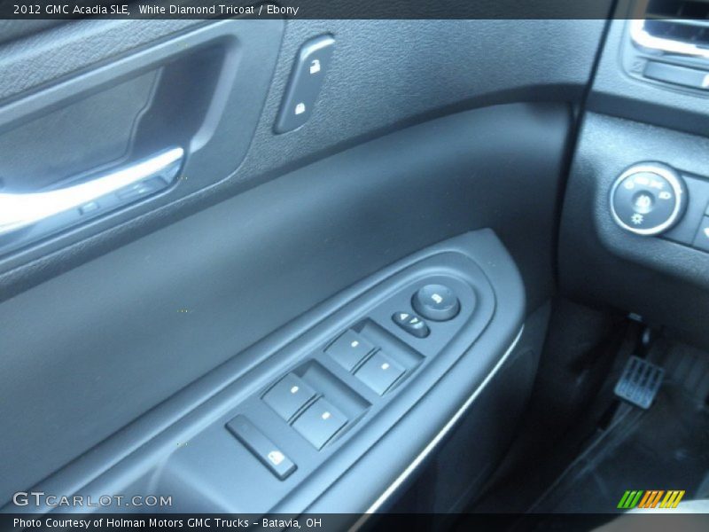 White Diamond Tricoat / Ebony 2012 GMC Acadia SLE