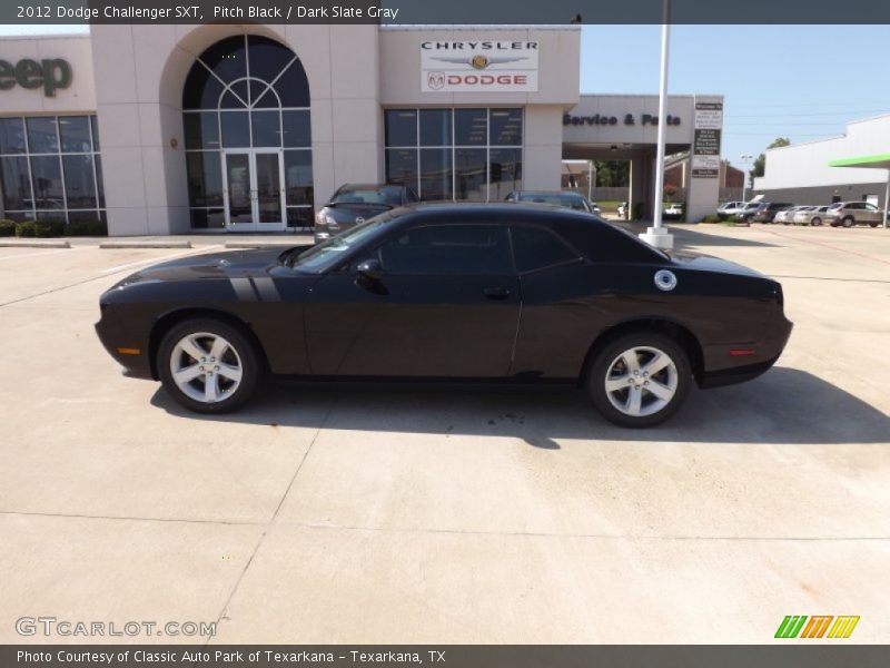 Pitch Black / Dark Slate Gray 2012 Dodge Challenger SXT