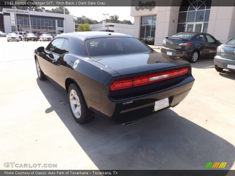 Pitch Black / Dark Slate Gray 2012 Dodge Challenger SXT