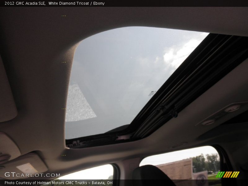 White Diamond Tricoat / Ebony 2012 GMC Acadia SLE