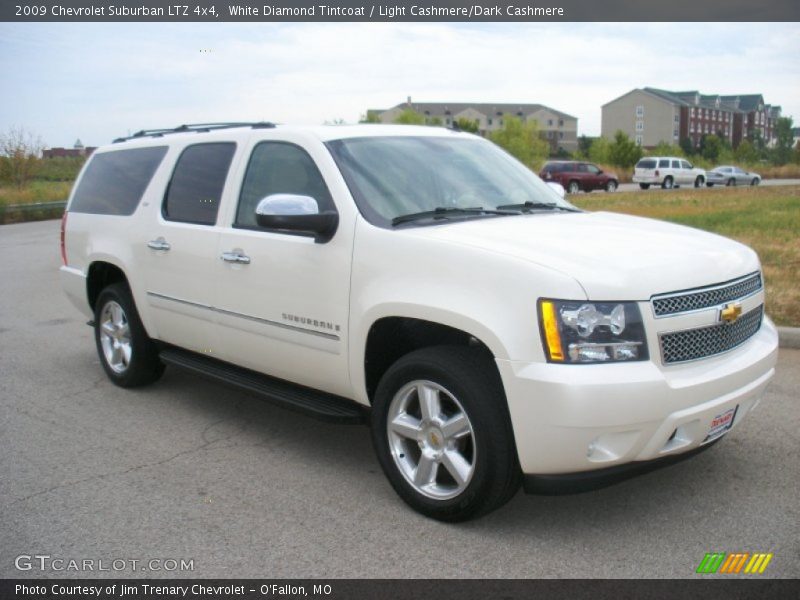 White Diamond Tintcoat / Light Cashmere/Dark Cashmere 2009 Chevrolet Suburban LTZ 4x4