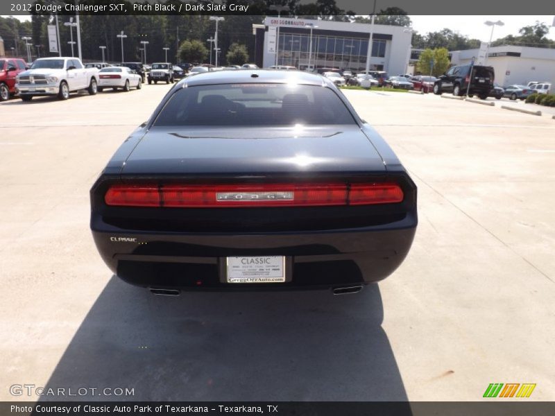 Pitch Black / Dark Slate Gray 2012 Dodge Challenger SXT