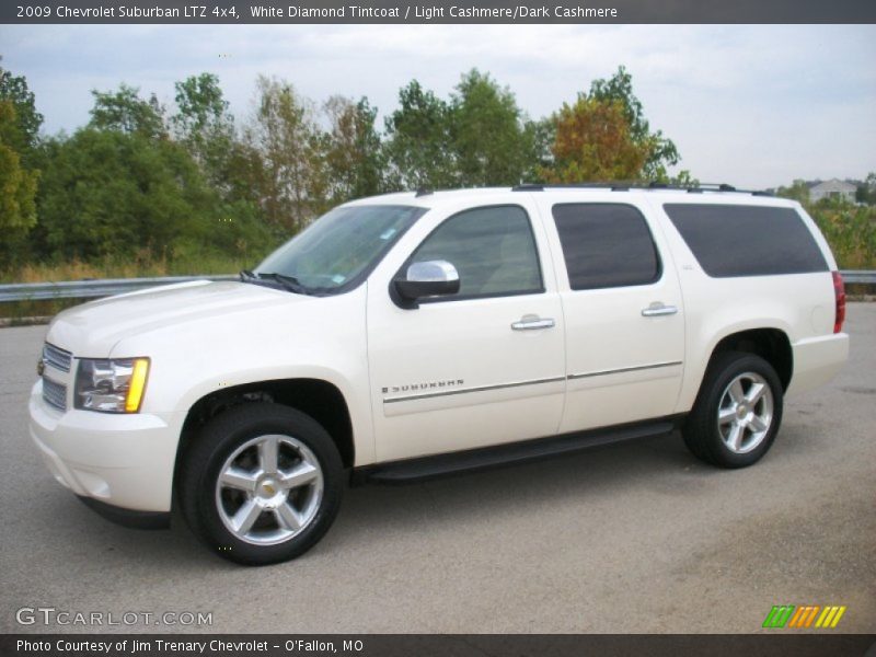 White Diamond Tintcoat / Light Cashmere/Dark Cashmere 2009 Chevrolet Suburban LTZ 4x4