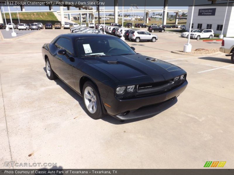 Pitch Black / Dark Slate Gray 2012 Dodge Challenger SXT
