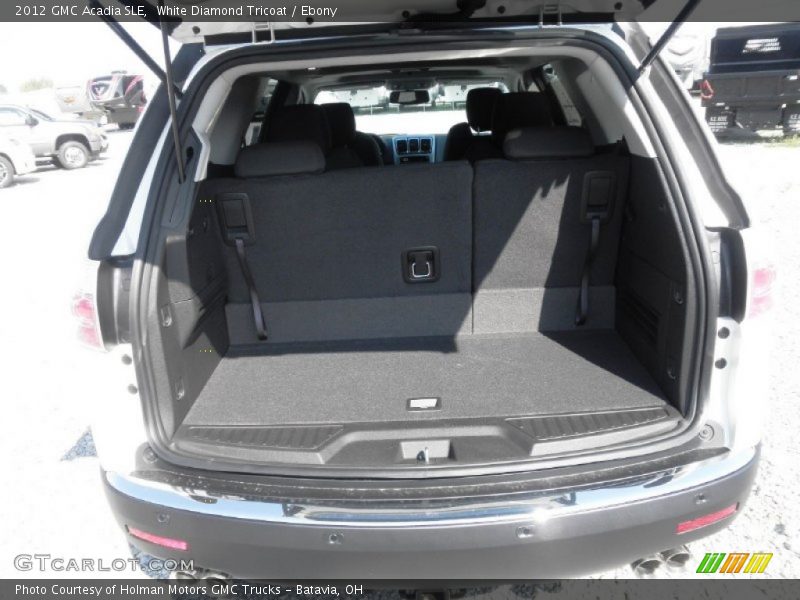 White Diamond Tricoat / Ebony 2012 GMC Acadia SLE