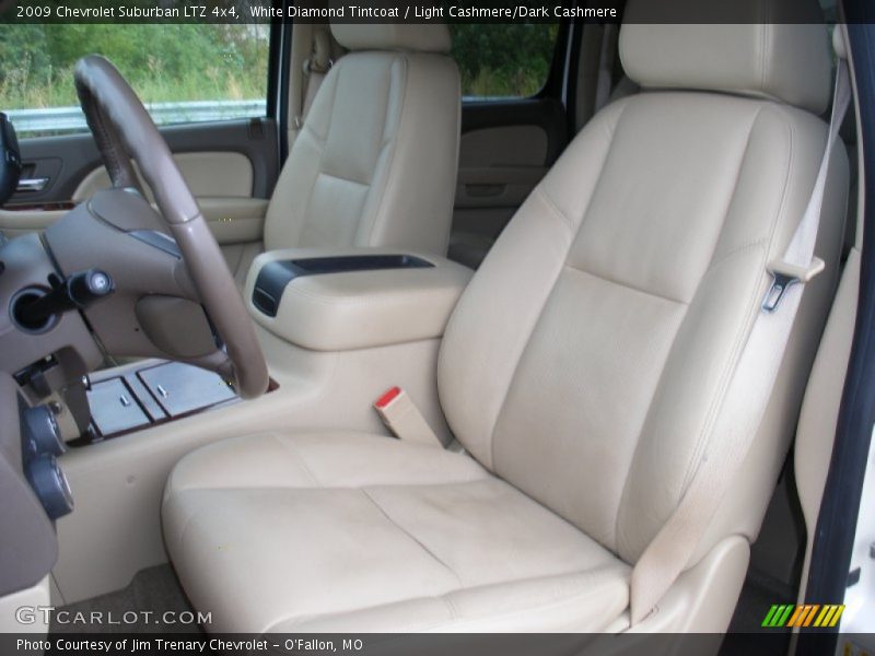 White Diamond Tintcoat / Light Cashmere/Dark Cashmere 2009 Chevrolet Suburban LTZ 4x4