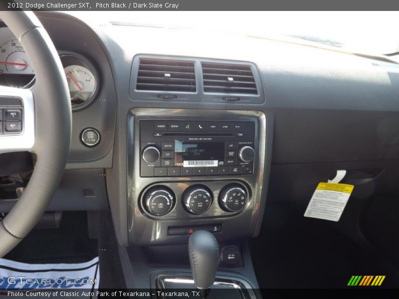 Pitch Black / Dark Slate Gray 2012 Dodge Challenger SXT
