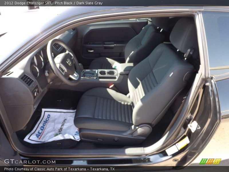 Pitch Black / Dark Slate Gray 2012 Dodge Challenger SXT