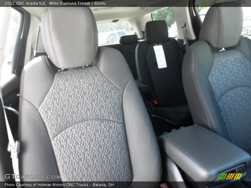 White Diamond Tricoat / Ebony 2012 GMC Acadia SLE