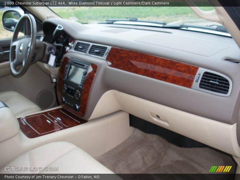 White Diamond Tintcoat / Light Cashmere/Dark Cashmere 2009 Chevrolet Suburban LTZ 4x4