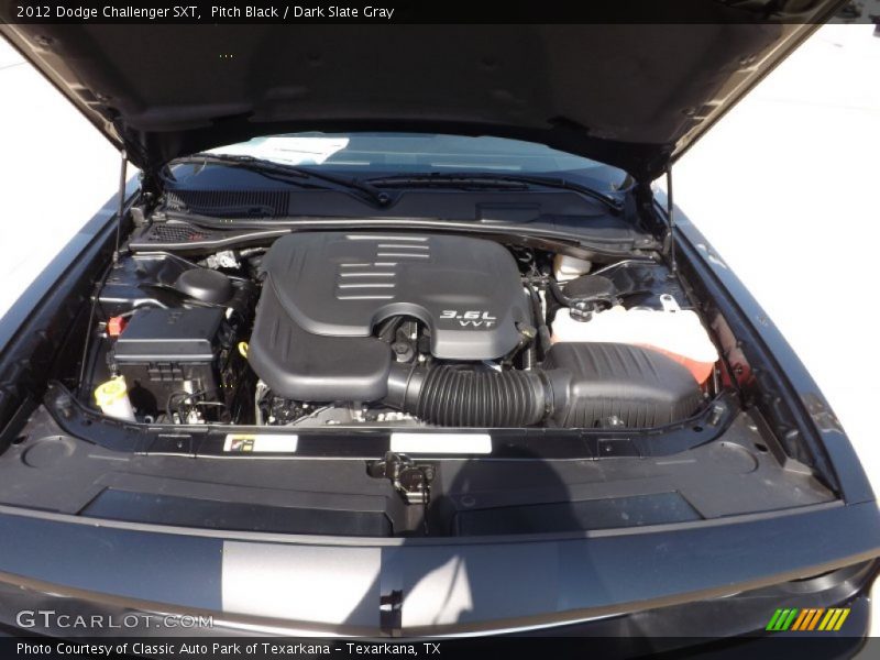 Pitch Black / Dark Slate Gray 2012 Dodge Challenger SXT