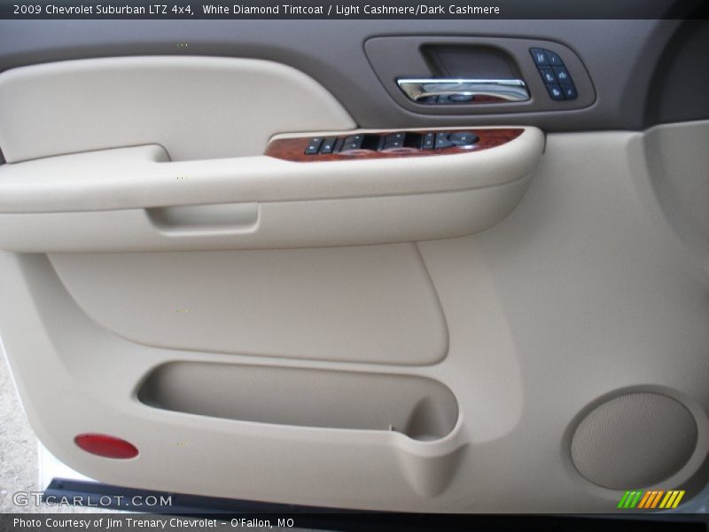 White Diamond Tintcoat / Light Cashmere/Dark Cashmere 2009 Chevrolet Suburban LTZ 4x4