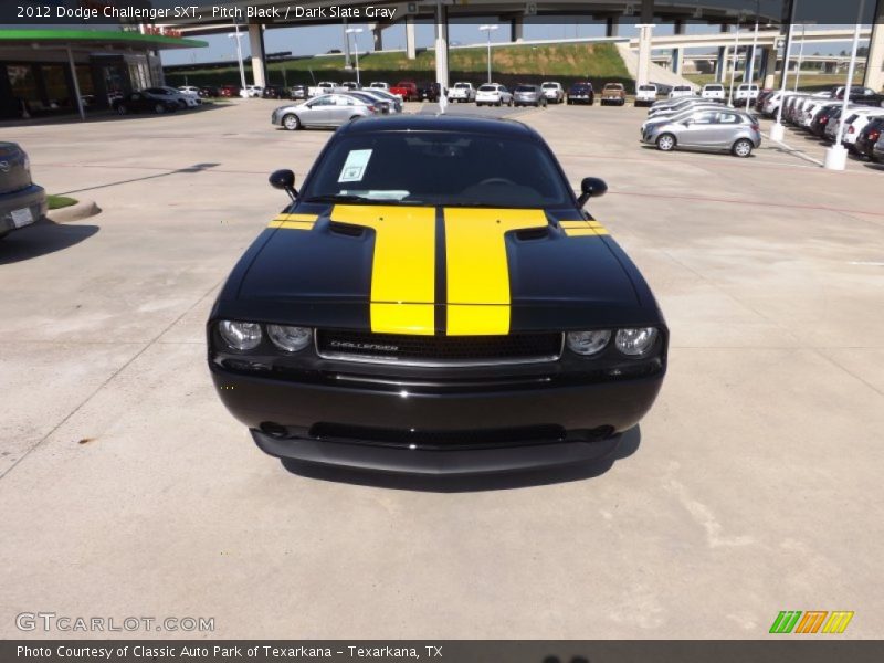 Pitch Black / Dark Slate Gray 2012 Dodge Challenger SXT