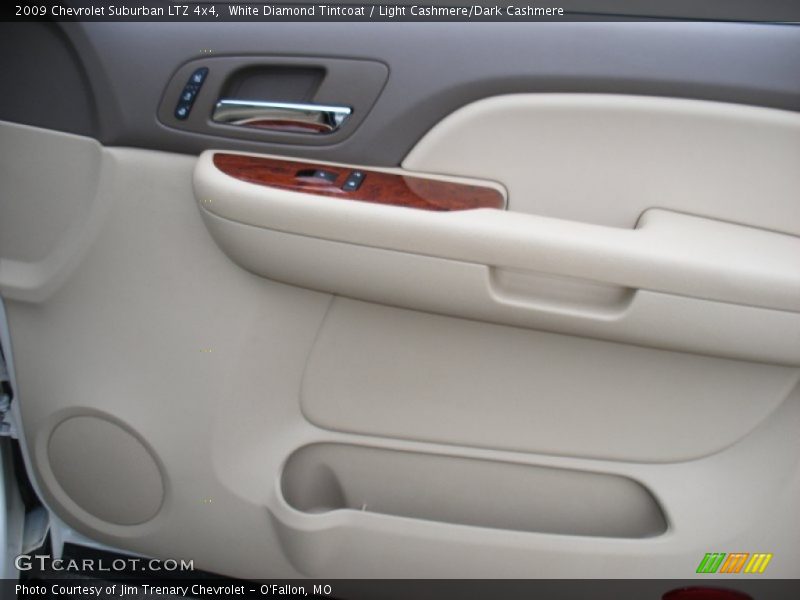 White Diamond Tintcoat / Light Cashmere/Dark Cashmere 2009 Chevrolet Suburban LTZ 4x4