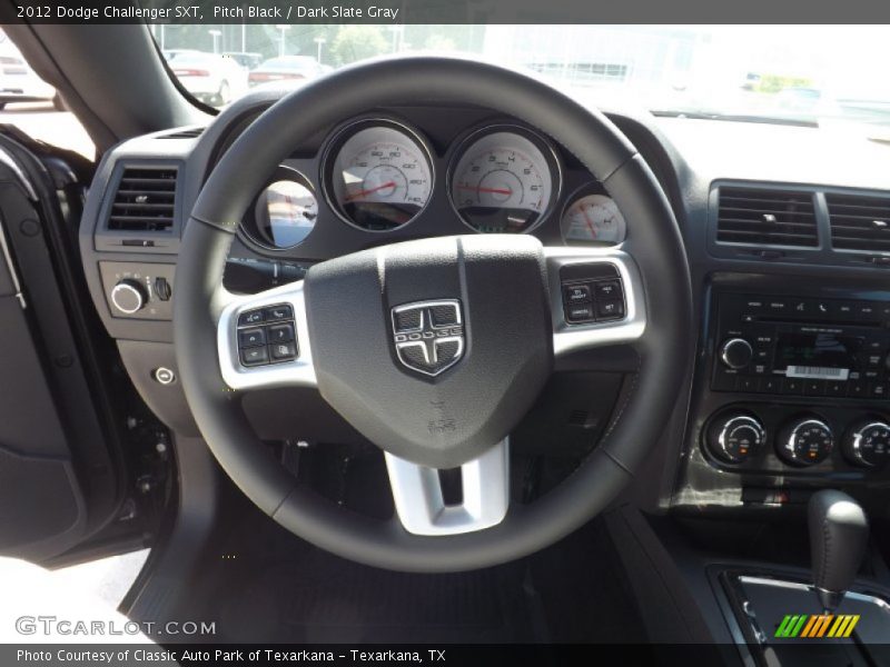 Pitch Black / Dark Slate Gray 2012 Dodge Challenger SXT