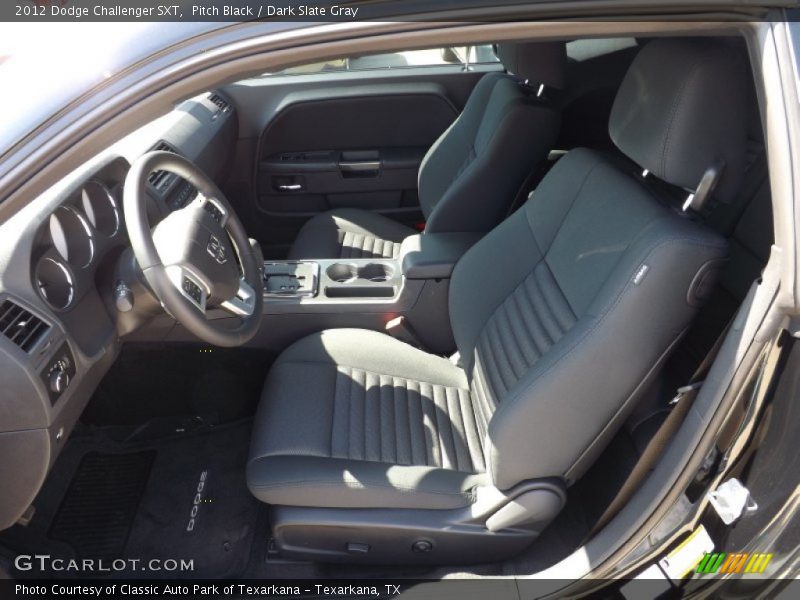 Pitch Black / Dark Slate Gray 2012 Dodge Challenger SXT