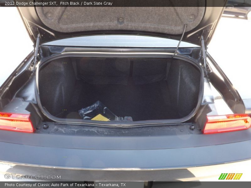Pitch Black / Dark Slate Gray 2012 Dodge Challenger SXT
